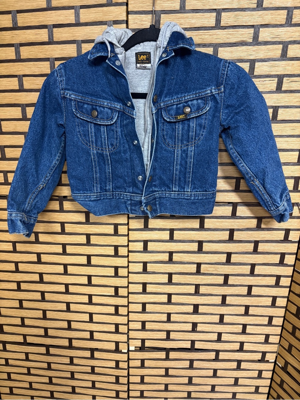 Lee made in the USA Jean hooded jacket size 7